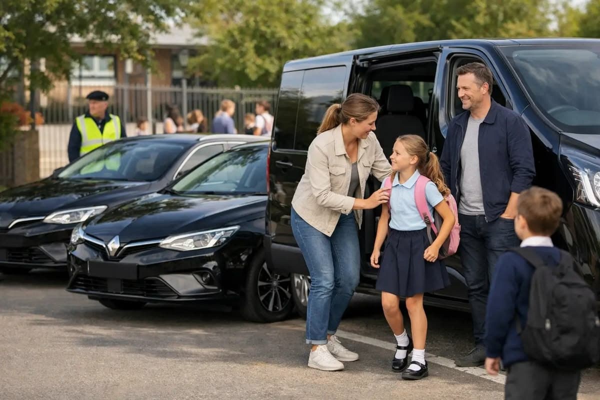 Chauffeur attentionné pour enfants